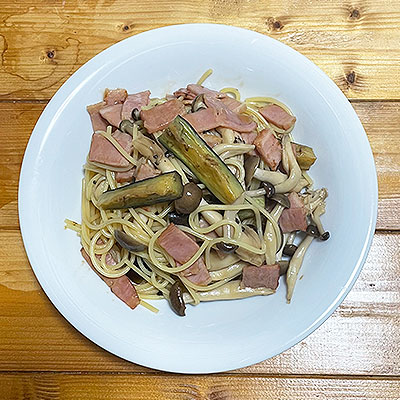 大人な味♡なすとベーコンの和風パスタ♡