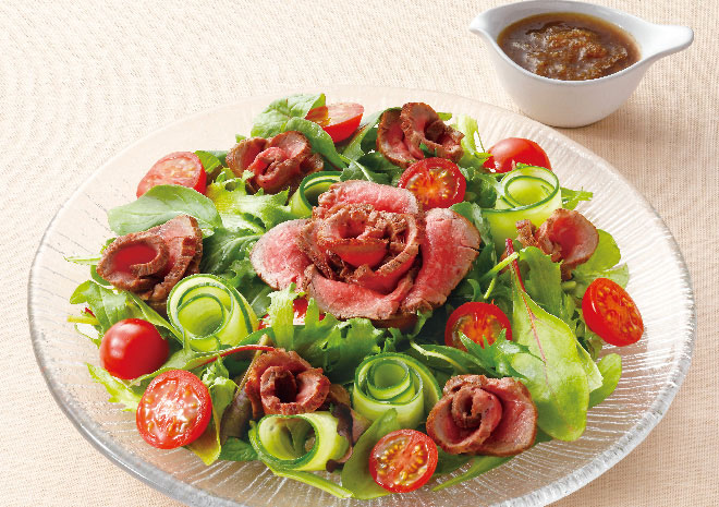 簡単高見え！ローストビーフのごちそうサラダレシピ