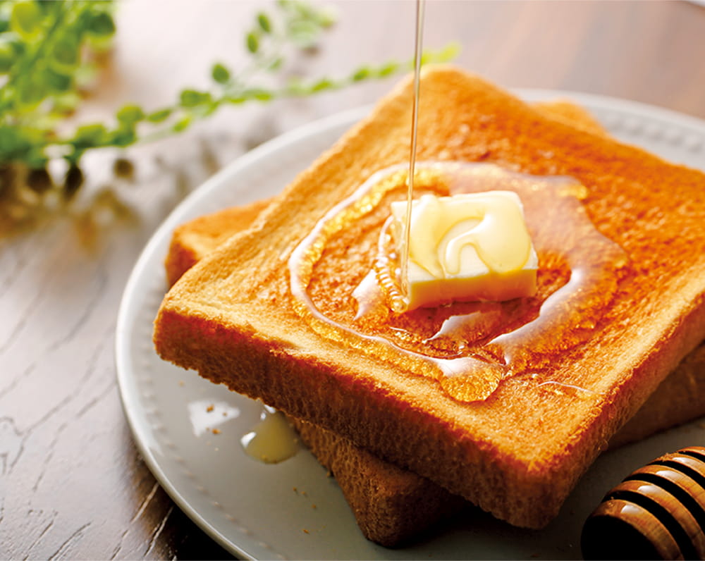 クリームチーズ＆バナナのハニートーストレシピ森永乳業の乳でひろがる！アイデアレシピ森永乳業株式会社
