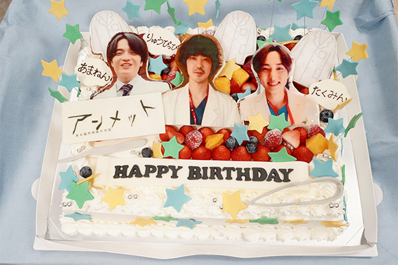 誕生日に！アンパンマン列車ケーキ