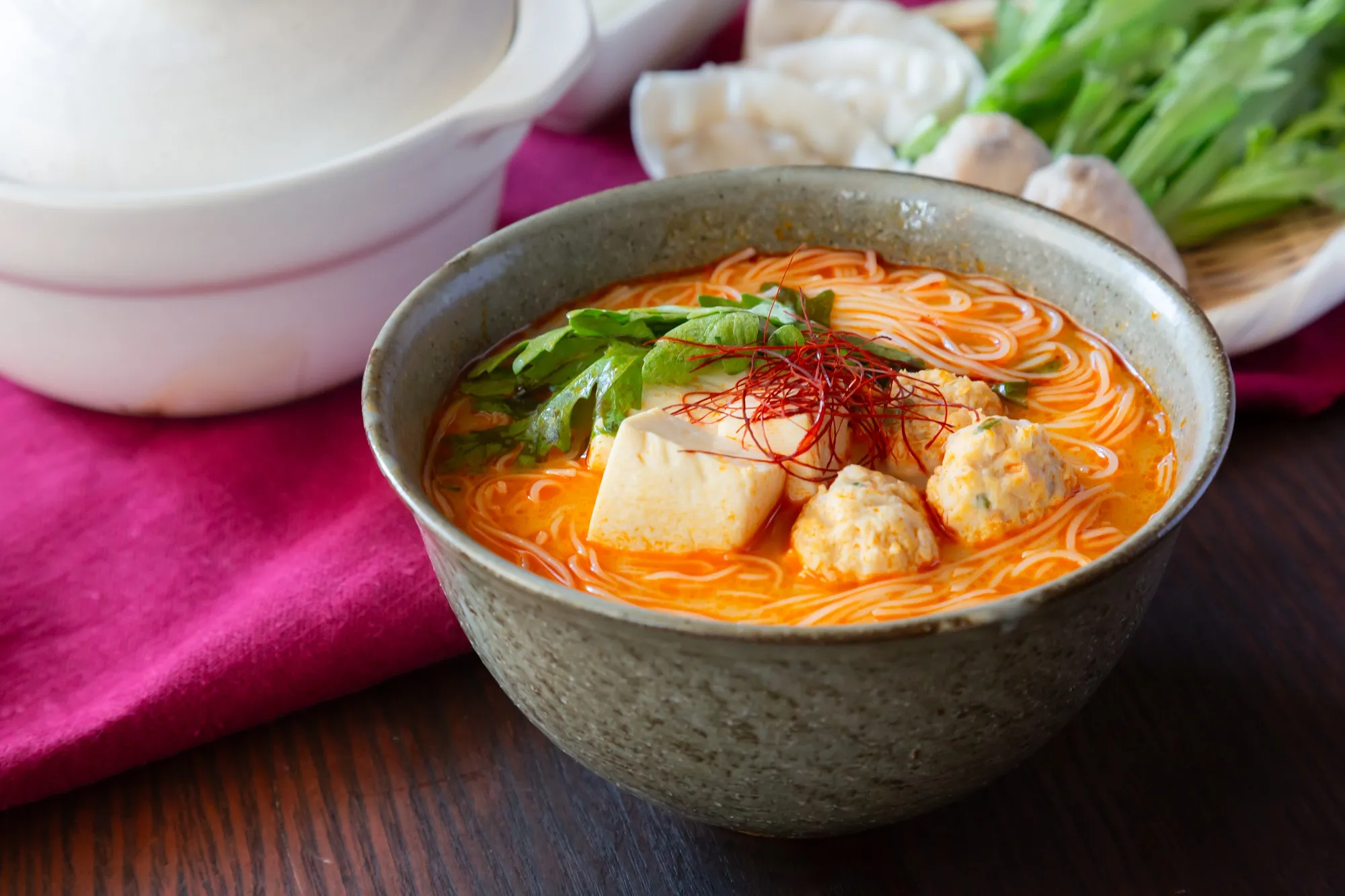 ホットクック・レシピ 酸辣湯麺スーラータンメン の作り方