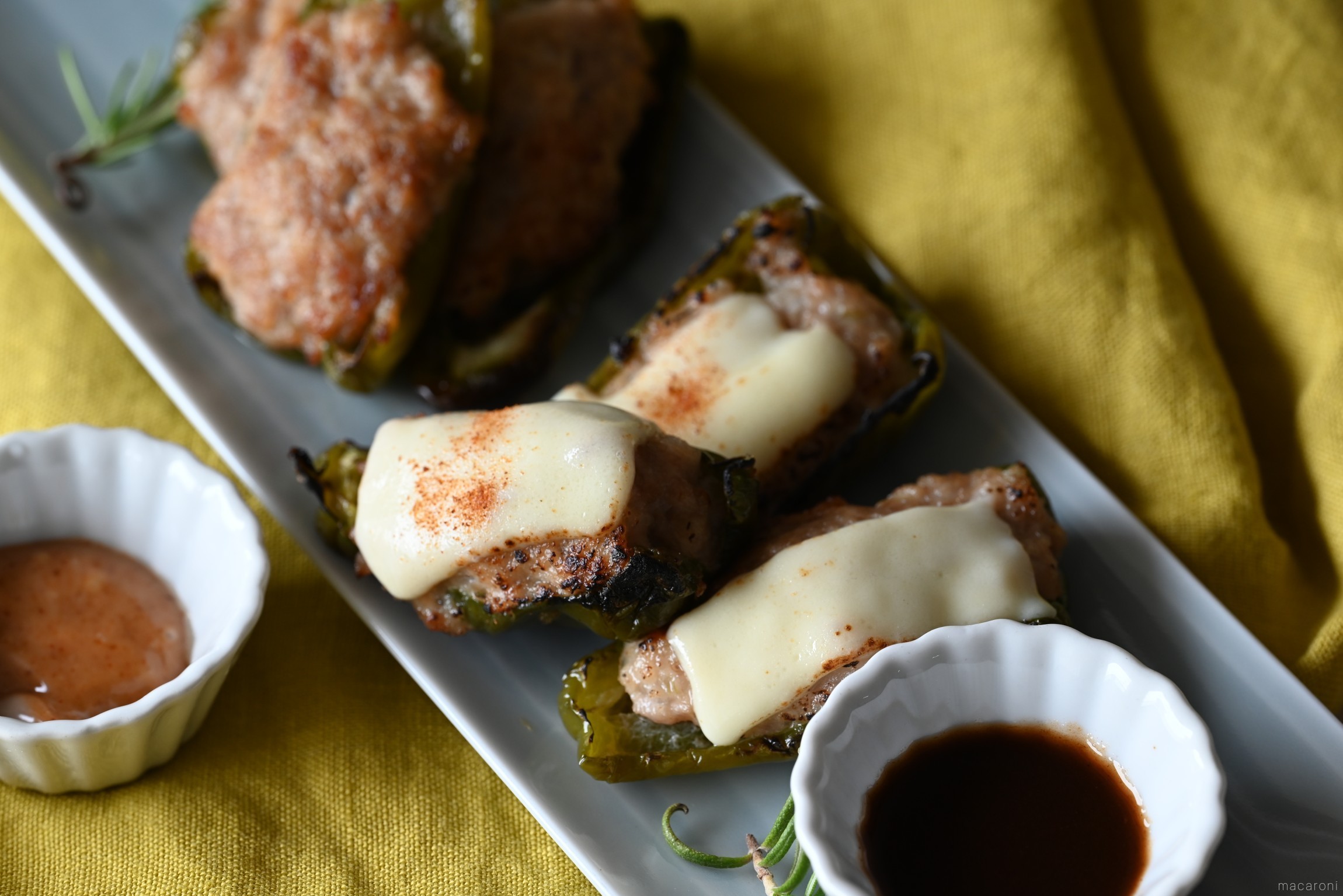 オーブンで大量生産☆ピーマンの肉詰め
