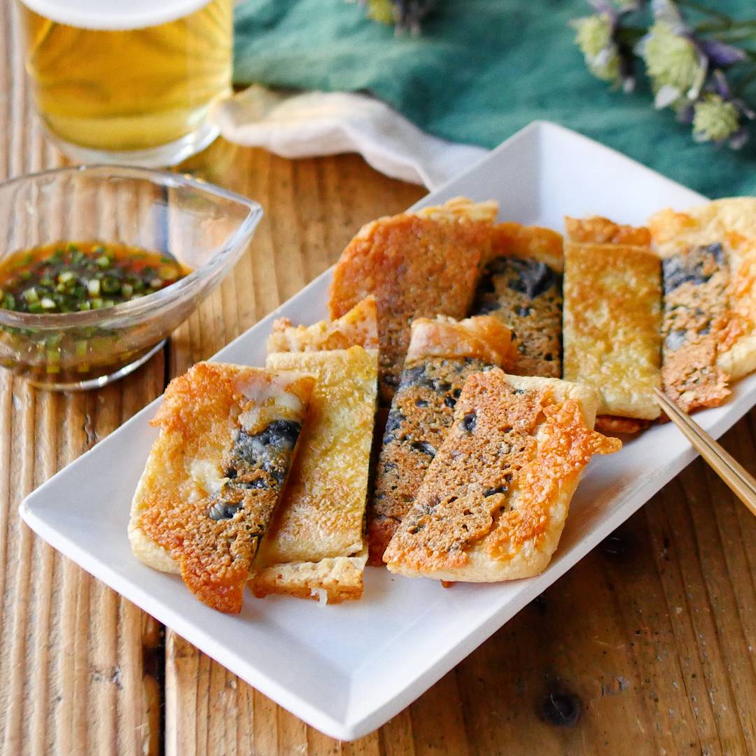 薄揚げの柚子味噌・ふりかけチーズ焼き