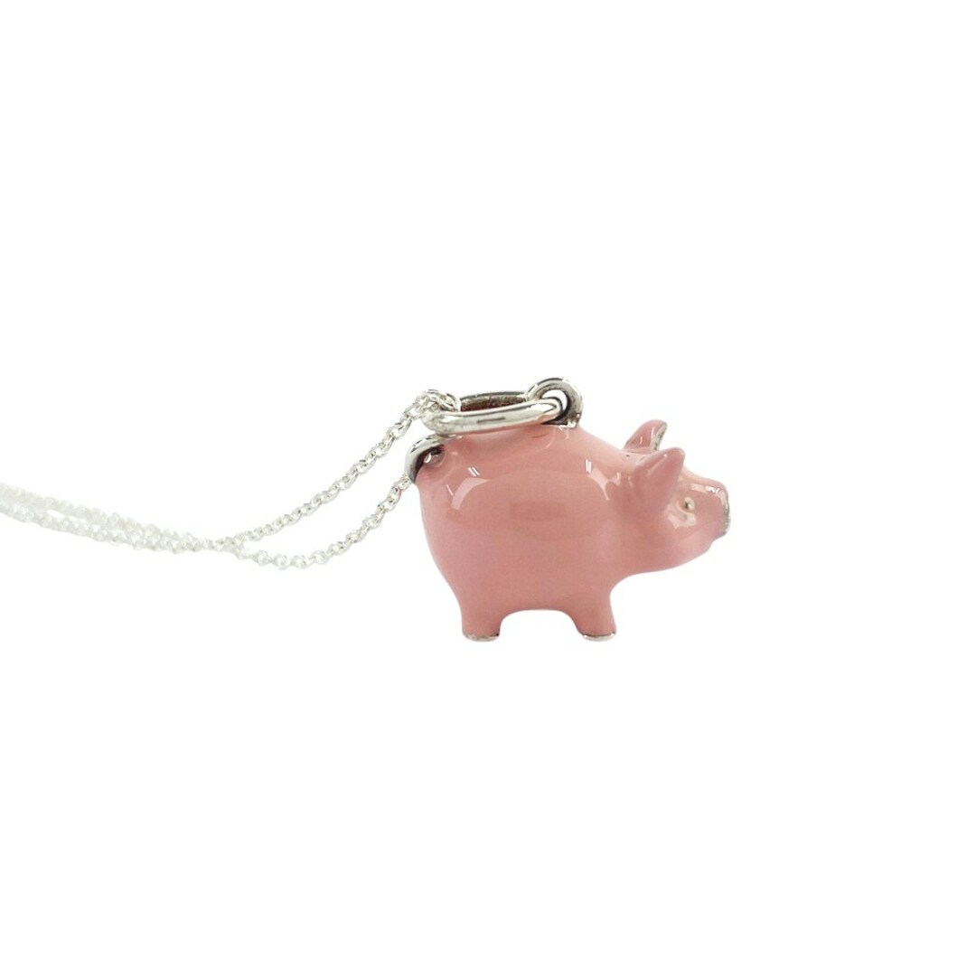 4305新品ブタ金貨 豚 pig ネックレス ペンダント 2019年 ダイヤモンド 0.22 エリザベス女王 保護ガラス