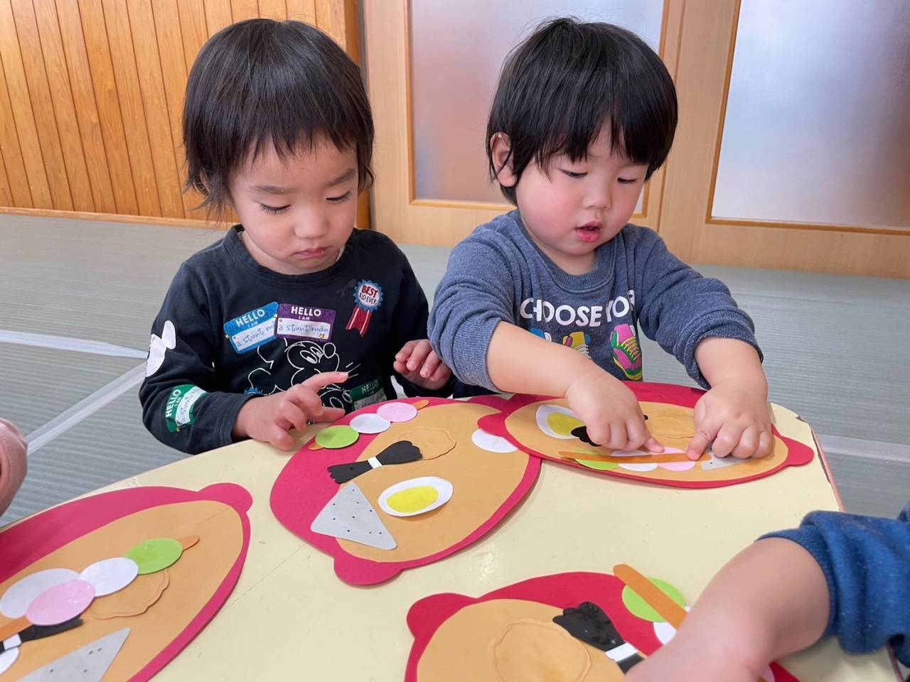 乳児制作 冬 壁面