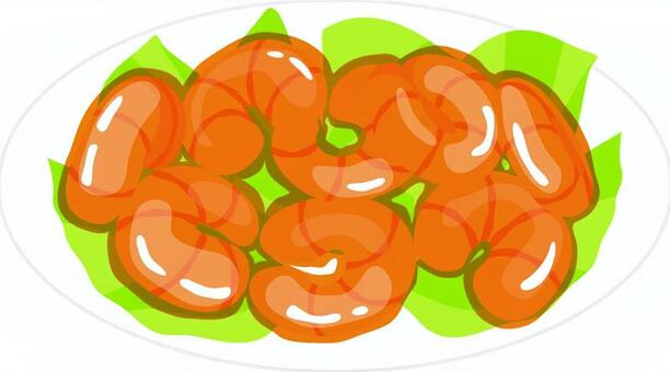 エビチリ手描きイラスト無料イラスト・フリー素材なら「イラストAC」