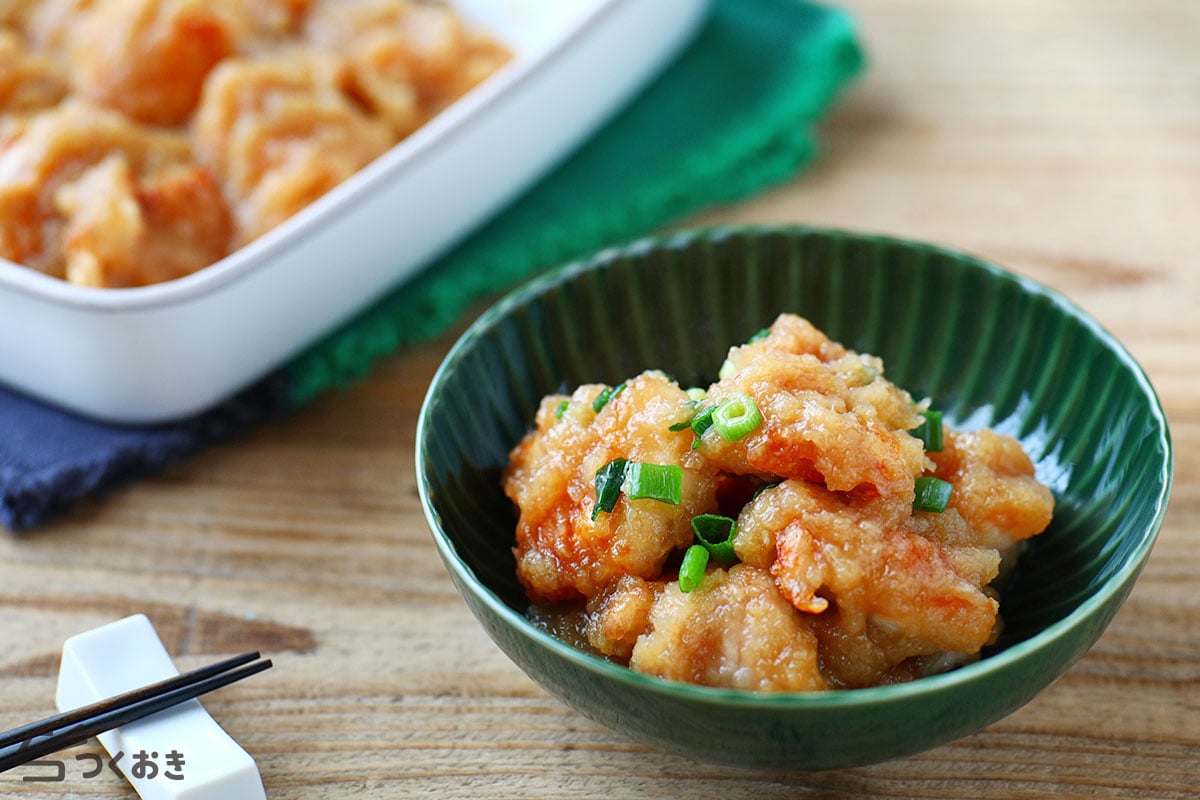 レンジ鶏唐揚げ おろしソースがけ