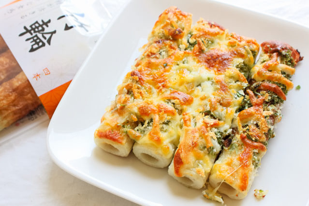 熱々トースターでちくわのマヨ焼き♪