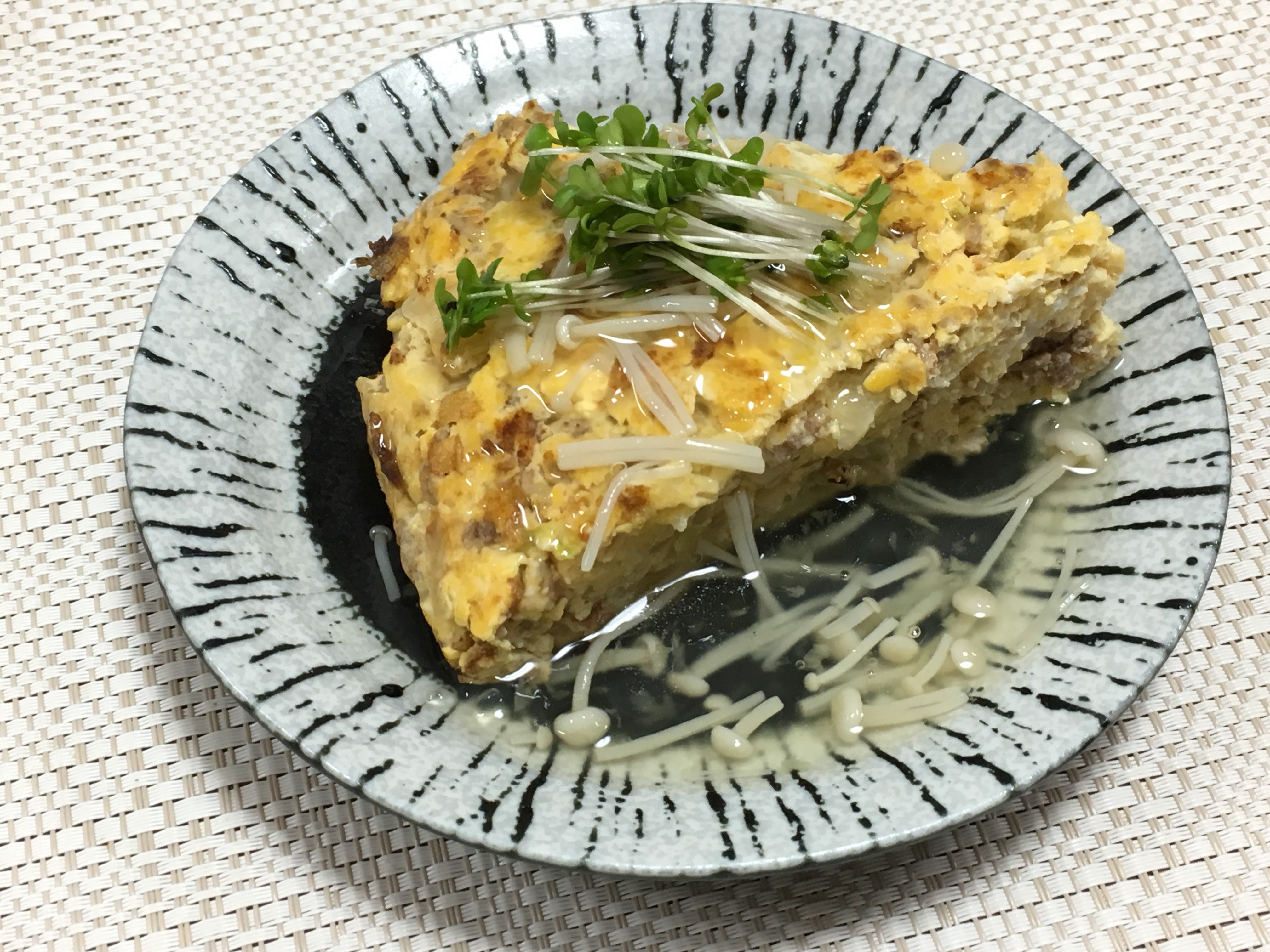 白菜とえのきの卵とじ