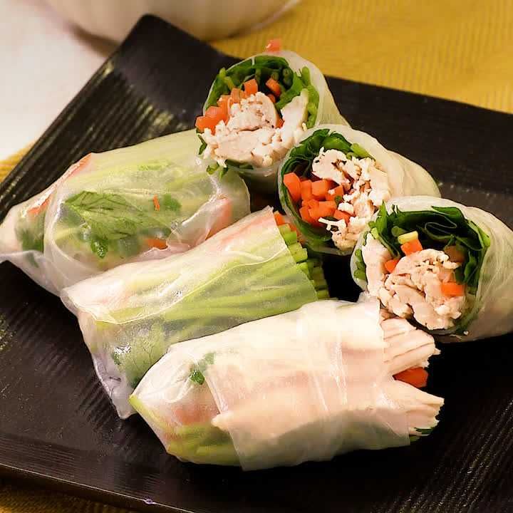 生ハムとルッコラのサラダ生春巻。 : ４４食堂 ～よんよんしょくどう・滋味ごはん、ときどき甘味～