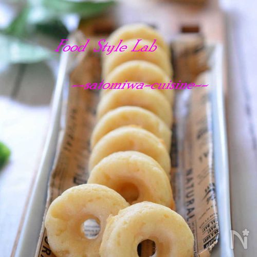 バター不使用！米粉のもっちりお豆腐焼きドーナツ