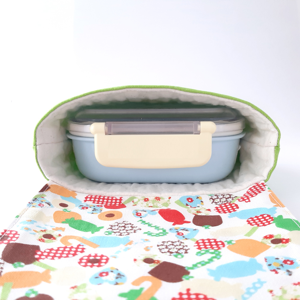 キルティングで作るお弁当ケース 横入れタイプ手作りなら、思いのママ