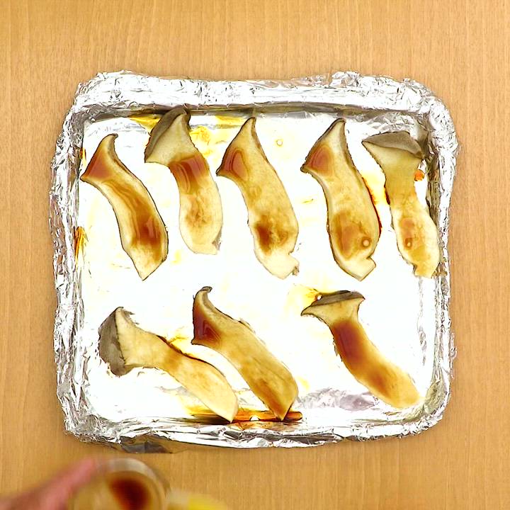 トースターで エリンギのガーリックバター焼き