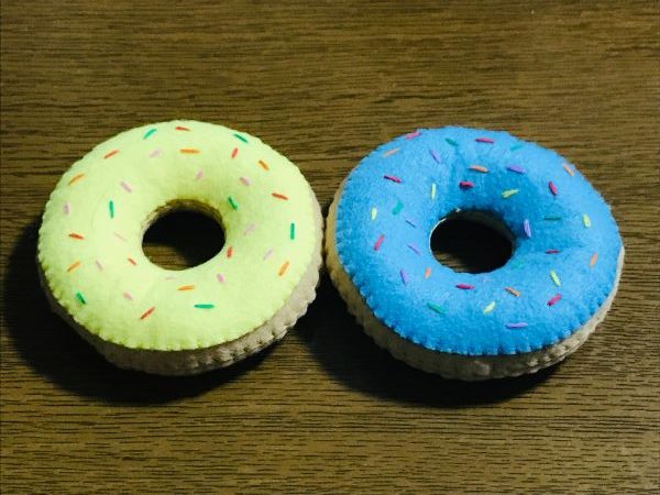 フェルトドーナツ『基本のドーナツ』作り方 - 照り焼きチキンのちまちま手作りブログ