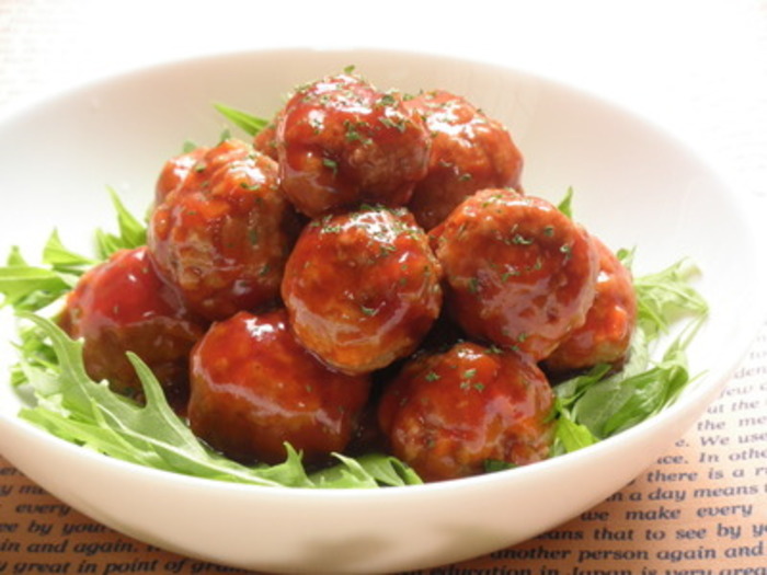 レンジで作るミートボールきっずごはん