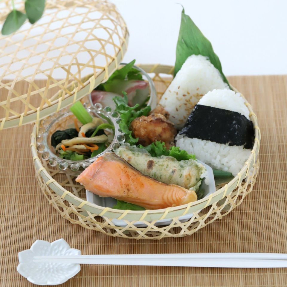 竹細工 弁当箱 すず竹 弁当かご 長型 小岩手県