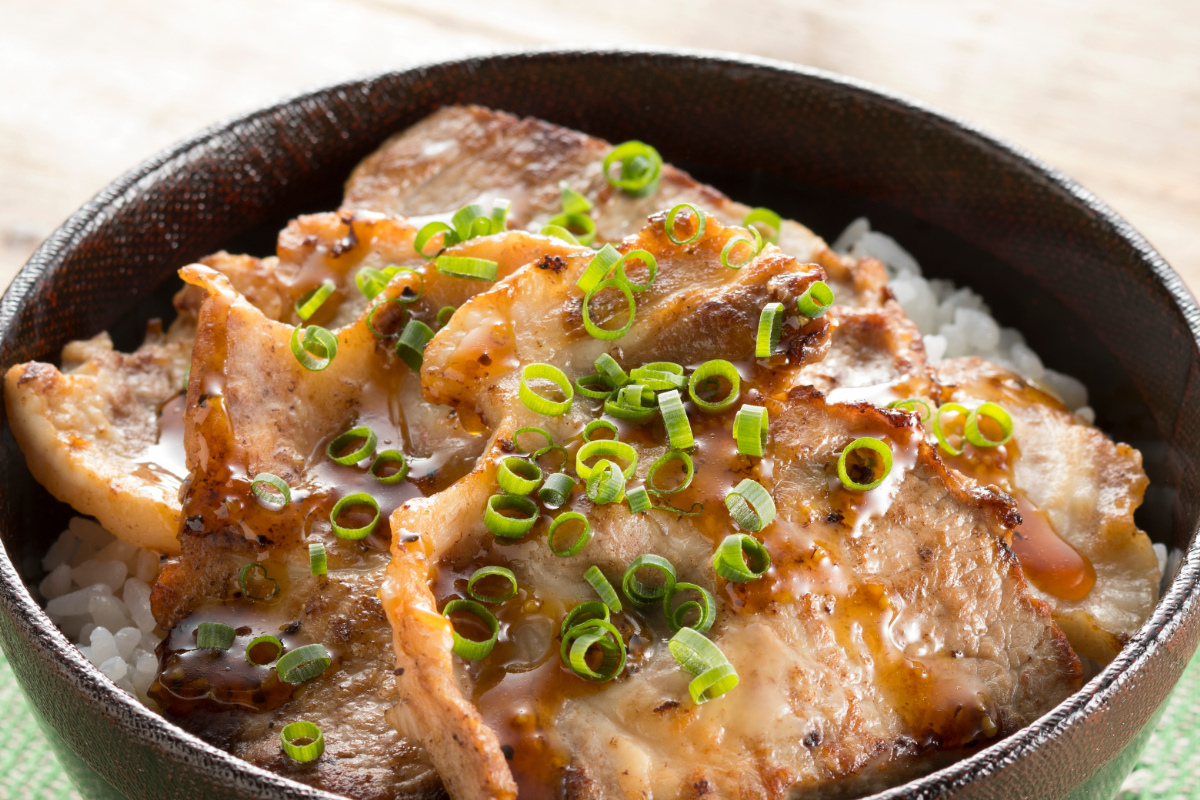 カンタン酢でさっぱり豚丼