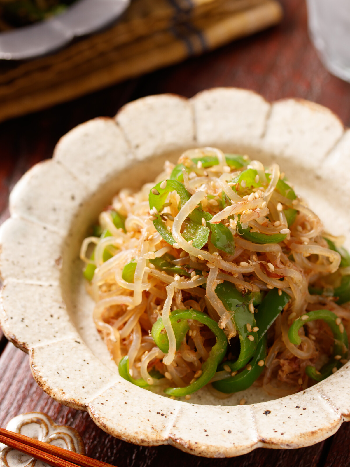 冷凍しらたきのコリコリ和風サラダ