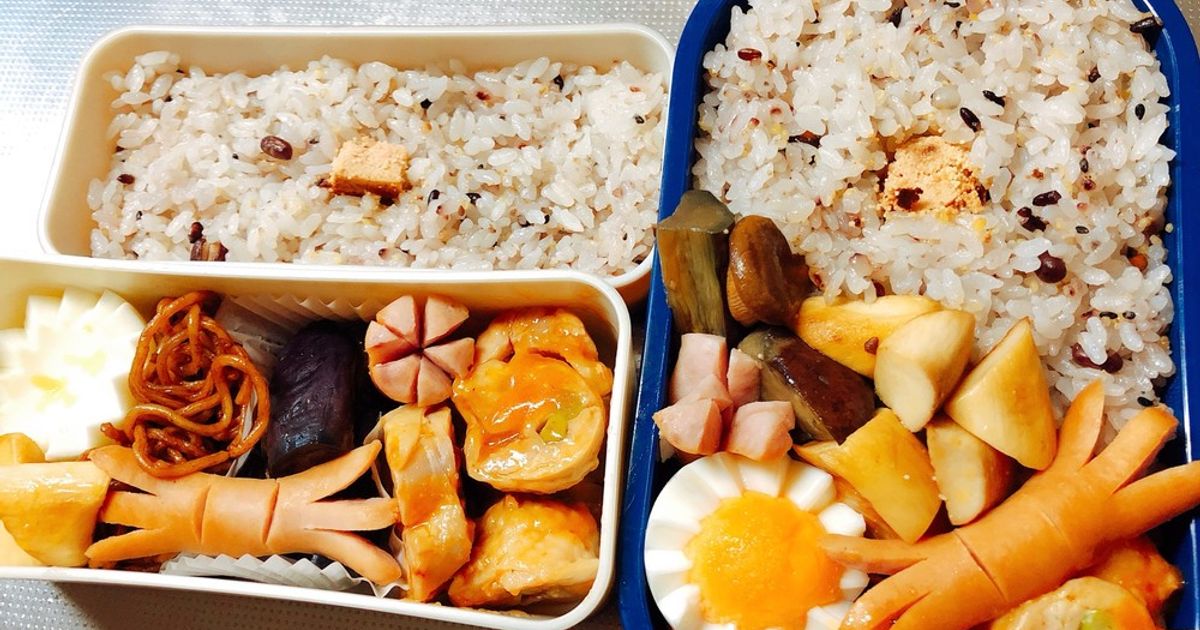 彼氏弁当 オムライス弁当の綺麗な詰め方