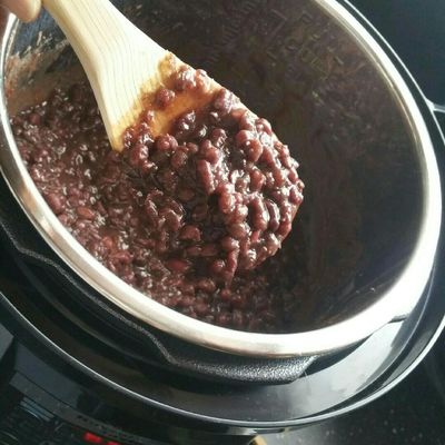 電気圧力鍋でアンコ 粒あん を作る