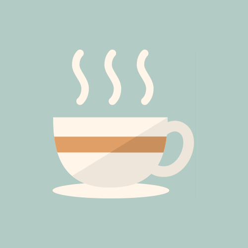 手動コーヒーミルとコーヒー豆のイラスト PNGえんぴつ素材