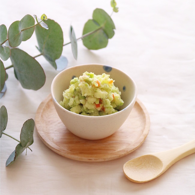 離乳食後期 ほうれん草入りポテトサラダ