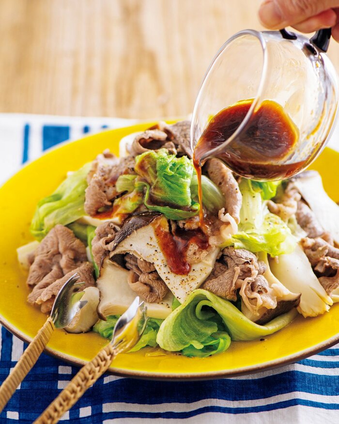 食物繊維たっぷり「牛しゃぶのおかずサラダ」。さっぱり味で腸活にもESSEonline エッセ オンライン