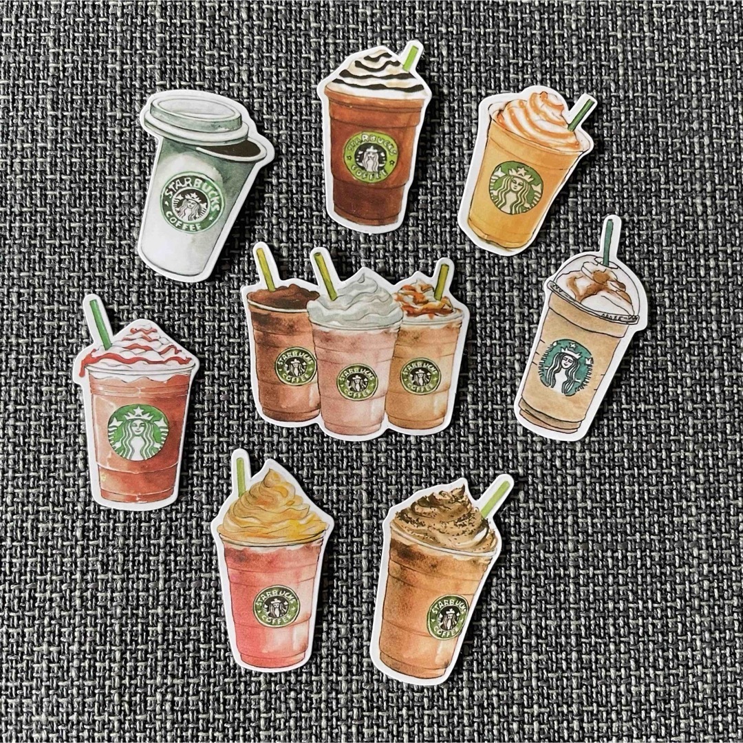 シール 小 スターバックス グッズ STARBUCKS マスキングテープ 文具 シール マステ マグカップ タンブラー DIY ラッピング ほぼ日手帳 海外限定 作家 ハンドメイド 手作り文具百貨