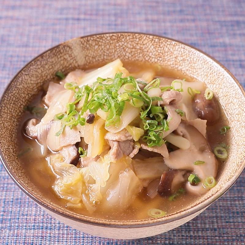 とろっと 豚肉と白菜のかけうどん