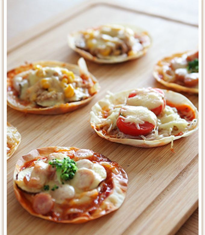 餃子の皮で！簡単しらすピザ