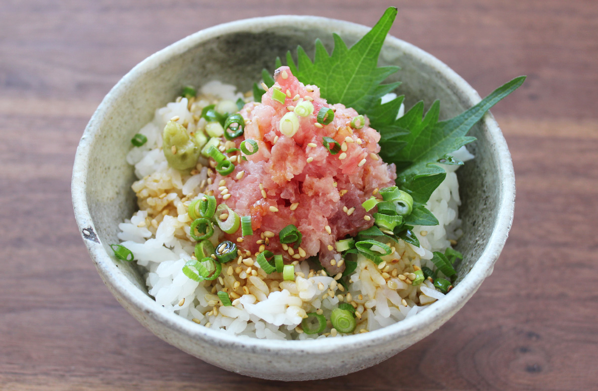 甘辛タレでネギトロ丼