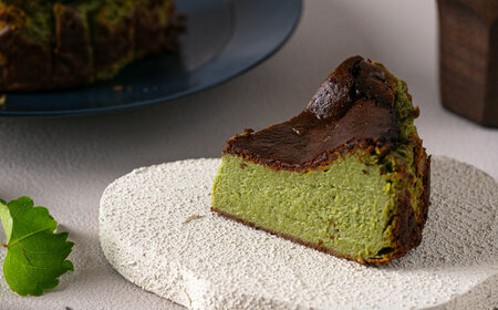 グルテンフリー 米粉スイーツ抹茶バスクチーズケーキ 1ホール 糸島市イトオカシ。AHP003