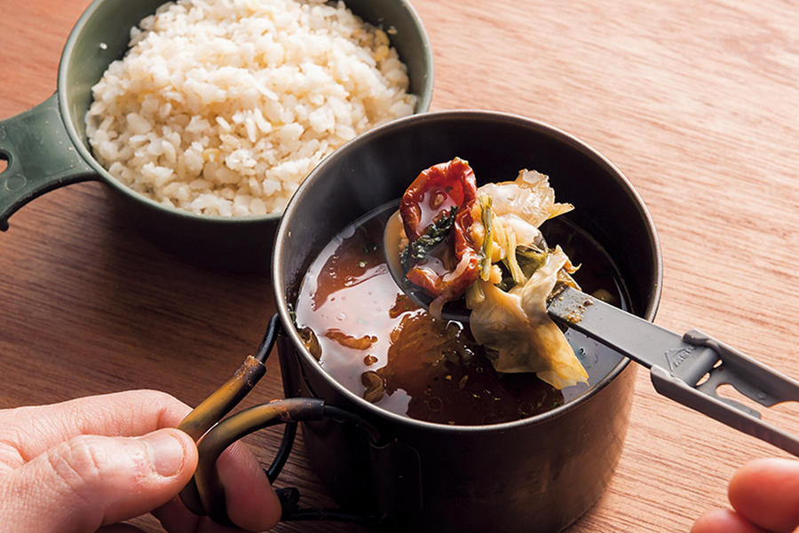 汚れ物を出さないお湯だけ山ご飯おすすめ料理