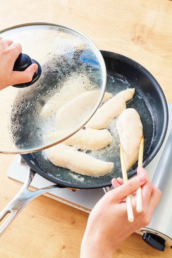 レンジで３分「ささみの絶品蒸し」しっとりふっくら！料理のレパートリーが広がります♪作り置き・時短調理におすすめ‼