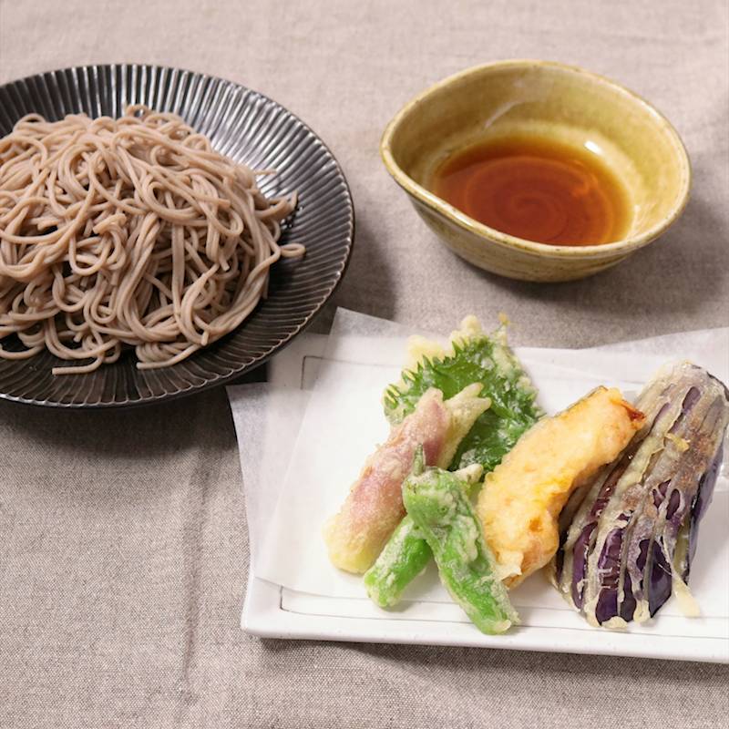 冷凍出雲そば＋天ぷらセット 2食・つゆ付公式 出雲そば専門店 米山萬商店 出雲そばのお取り寄せ専門店