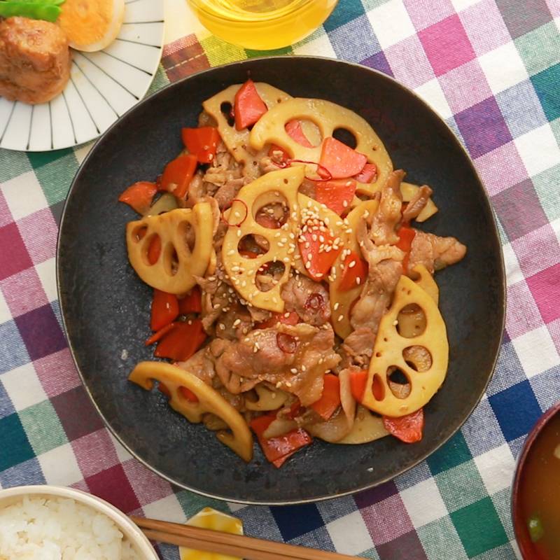 子供にも食べやすい☆蓮根きんぴら