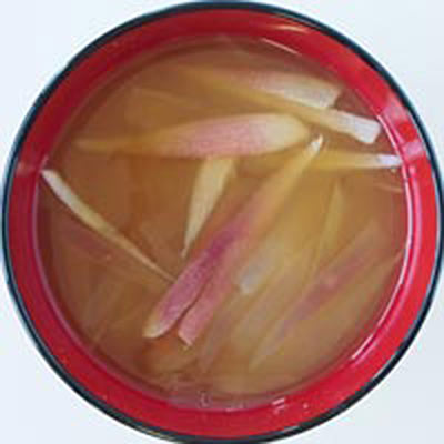 炒めなすとみょうがのみそ汁