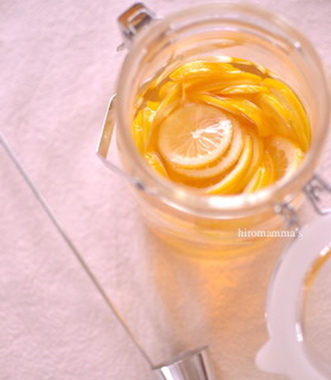 レモンビネガーでレアチーズケーキ