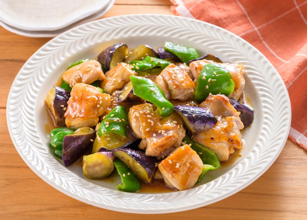 ごはんが進む！豚こま肉となすのしょうが焼き