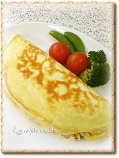 贅沢気分♪ 卵白で作るホワイトオムレツ