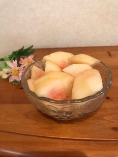 硬い桃を熟させる方法