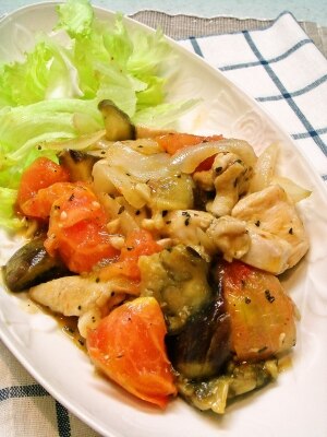 チキンなすカレ