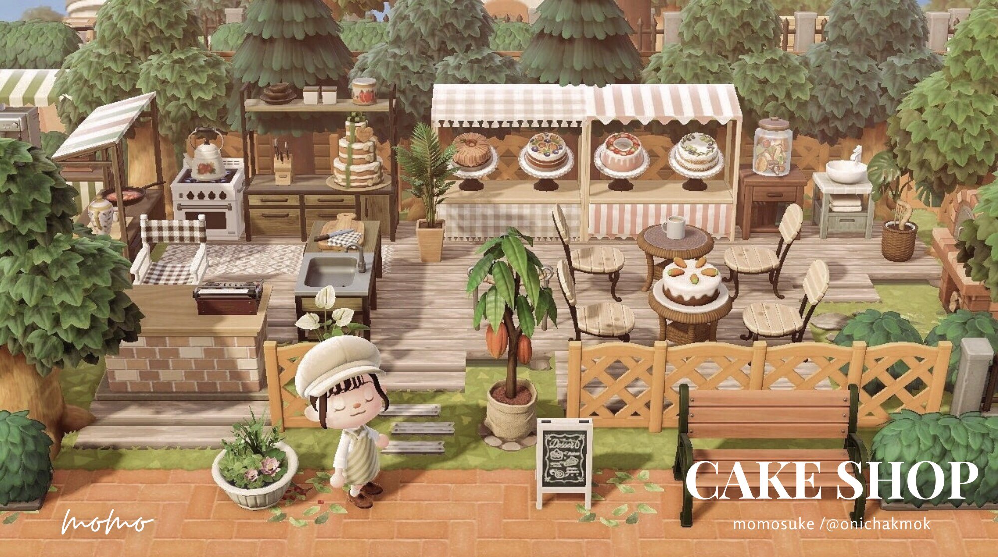 あつ森 パティの豪華なケーキ屋さんコーディネートが素敵かわいい！ - あつ森まとめ速報