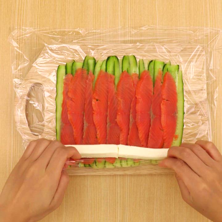 きゅうりとクリームチーズのサラダ