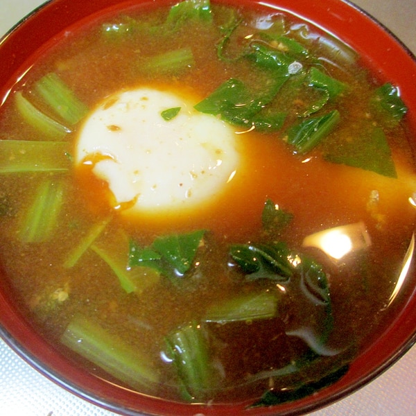 落とし卵とほうれん草のお味噌汁 by ○○○体裁よく○○○クックパッド簡単おいしいみんなのレシピが392万品