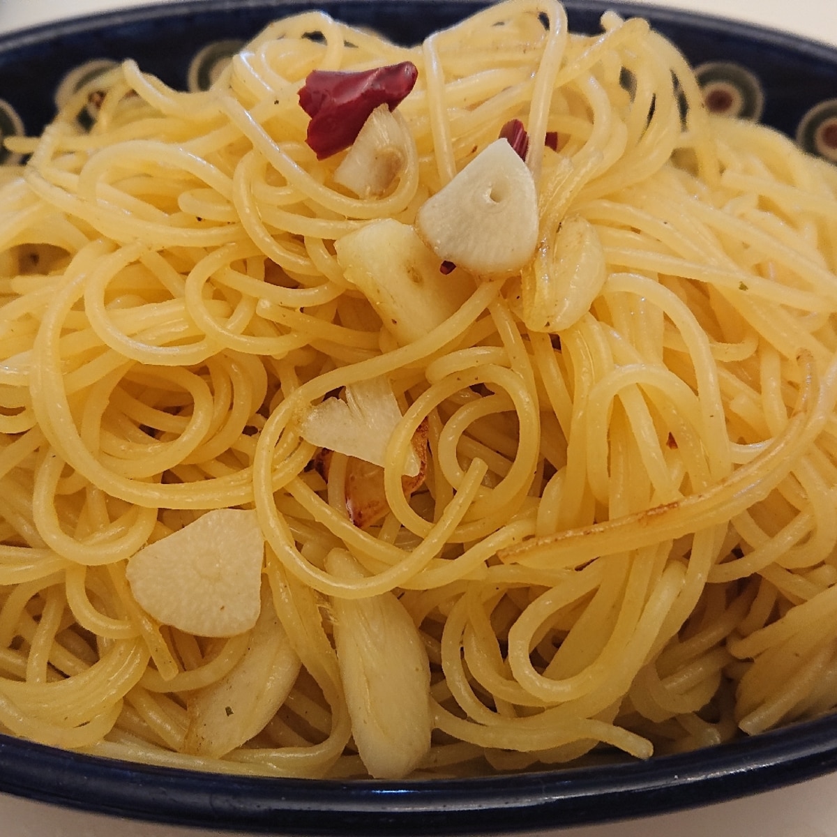 アヒージョ残りオイルできのこパスタ