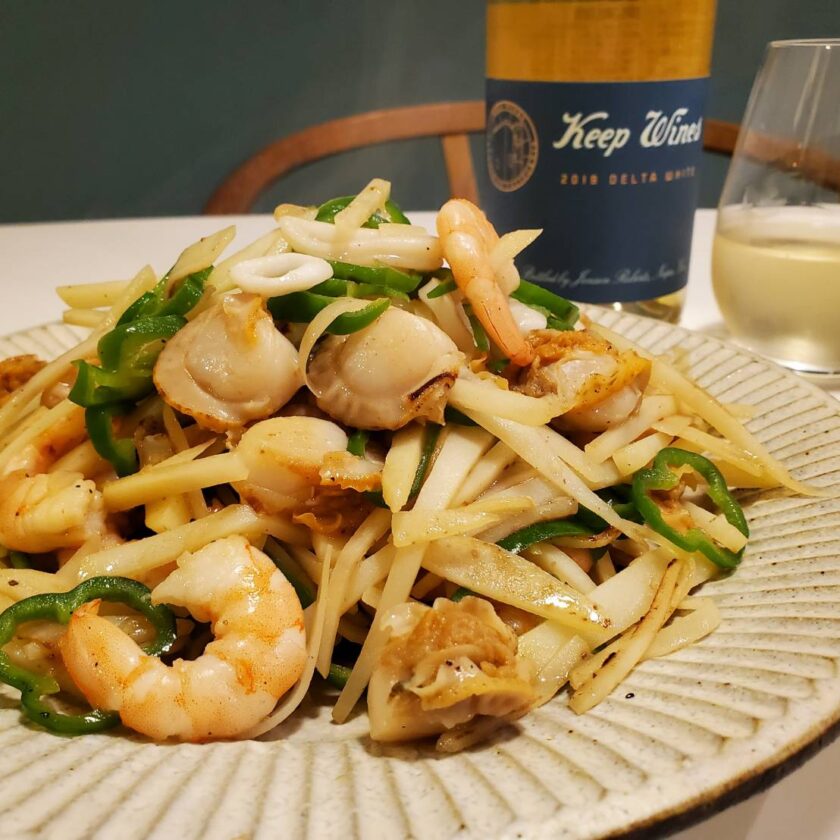 コストコシーフードミックスでペスカトーレ