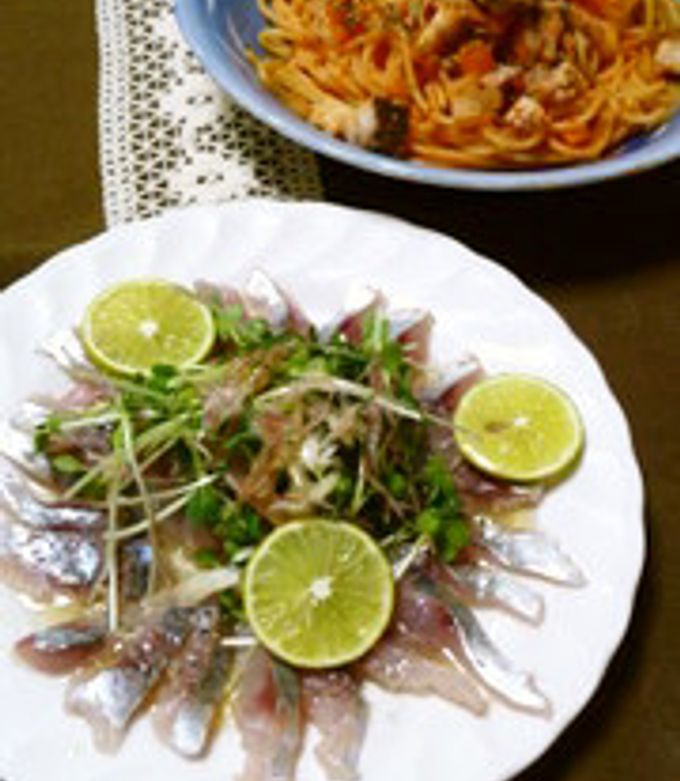 アジのカルパッチョフードマーケット よしや Yoshiya