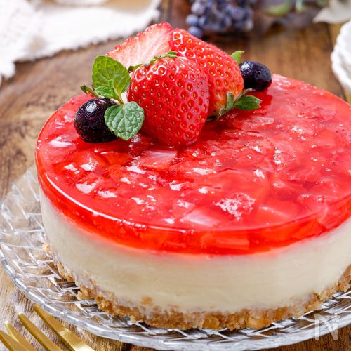 レインボーゼリーチーズケーキ レシピ・作り方