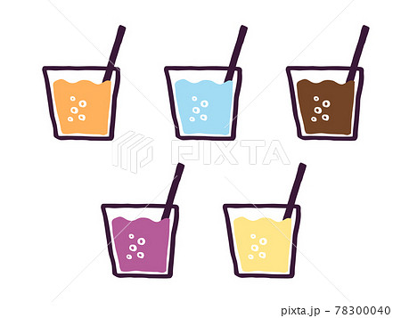 ストロー ジュース ドリンク 飲み物のイラスト素材 - PIXTA